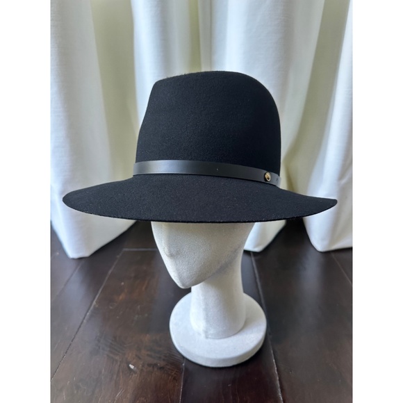 Rag & Bone Floppy Brim Fedora in Black, Size Medium - Picture 3 of 11